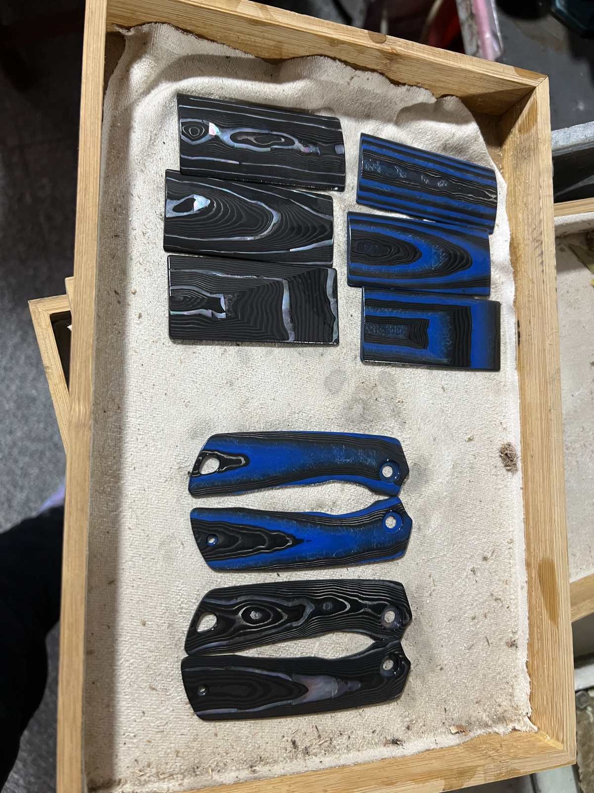 Forged Carbon Knife Handle