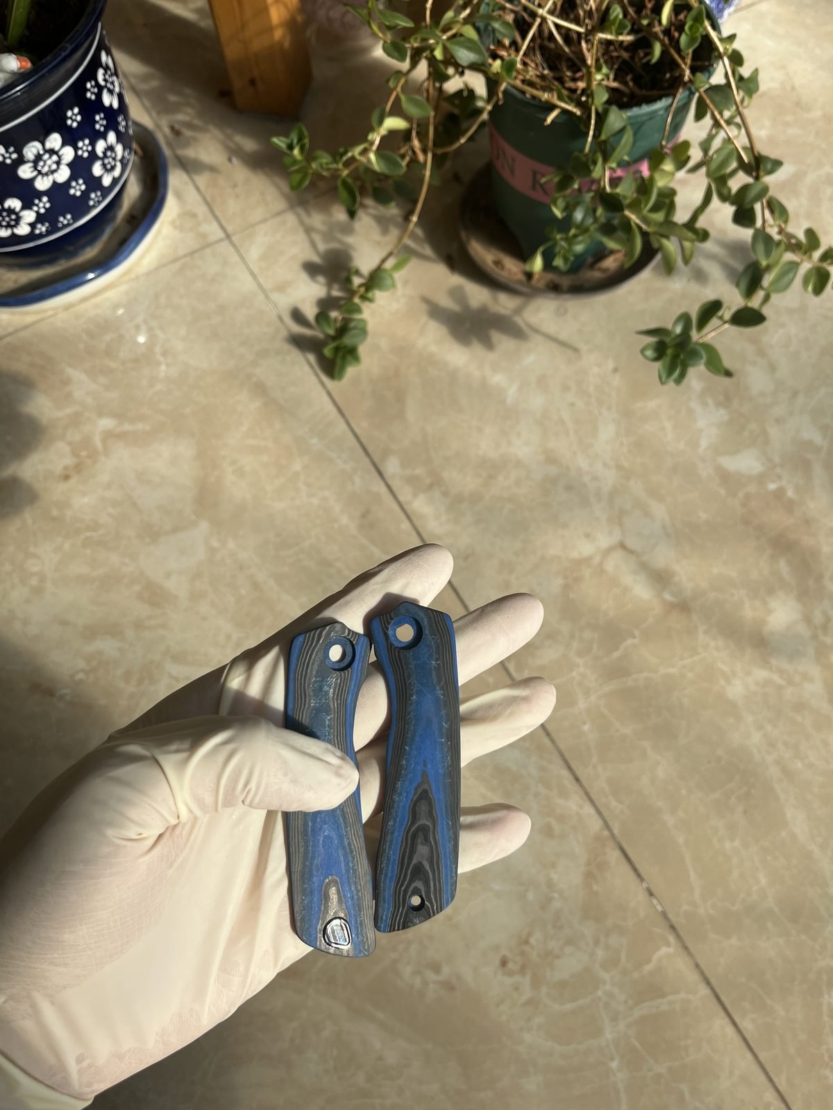 Forged Carbon Knife Handle