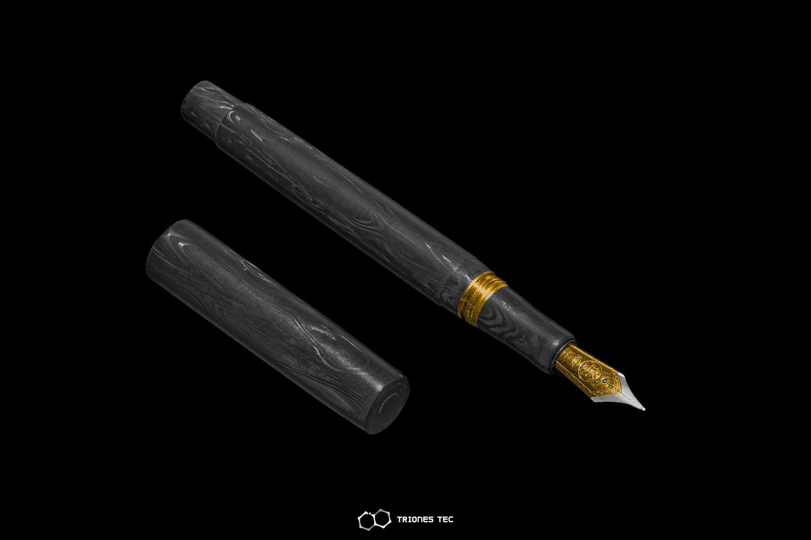 Forged carbon pen