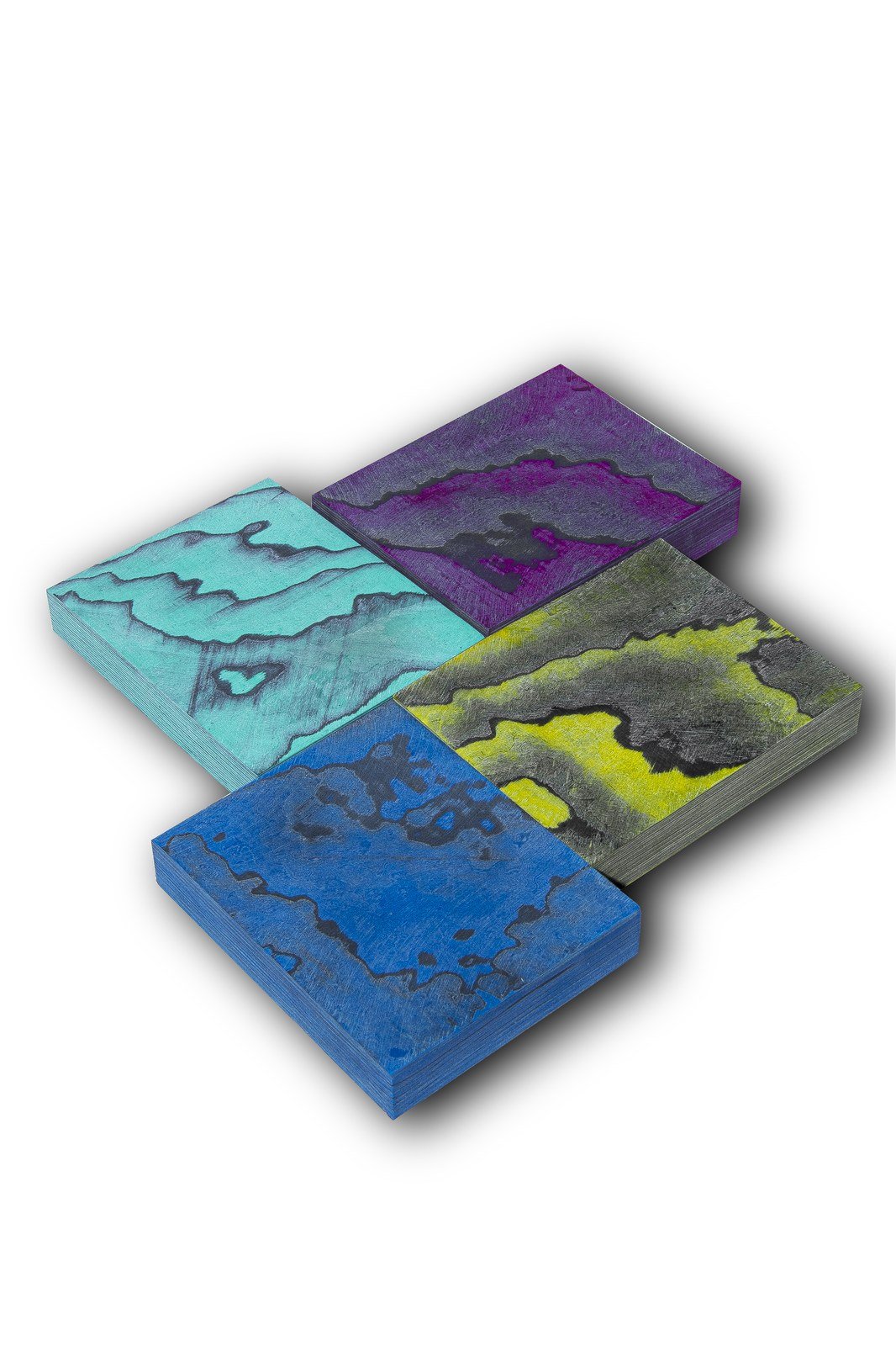 Forged carbon sheets at different thicknesses